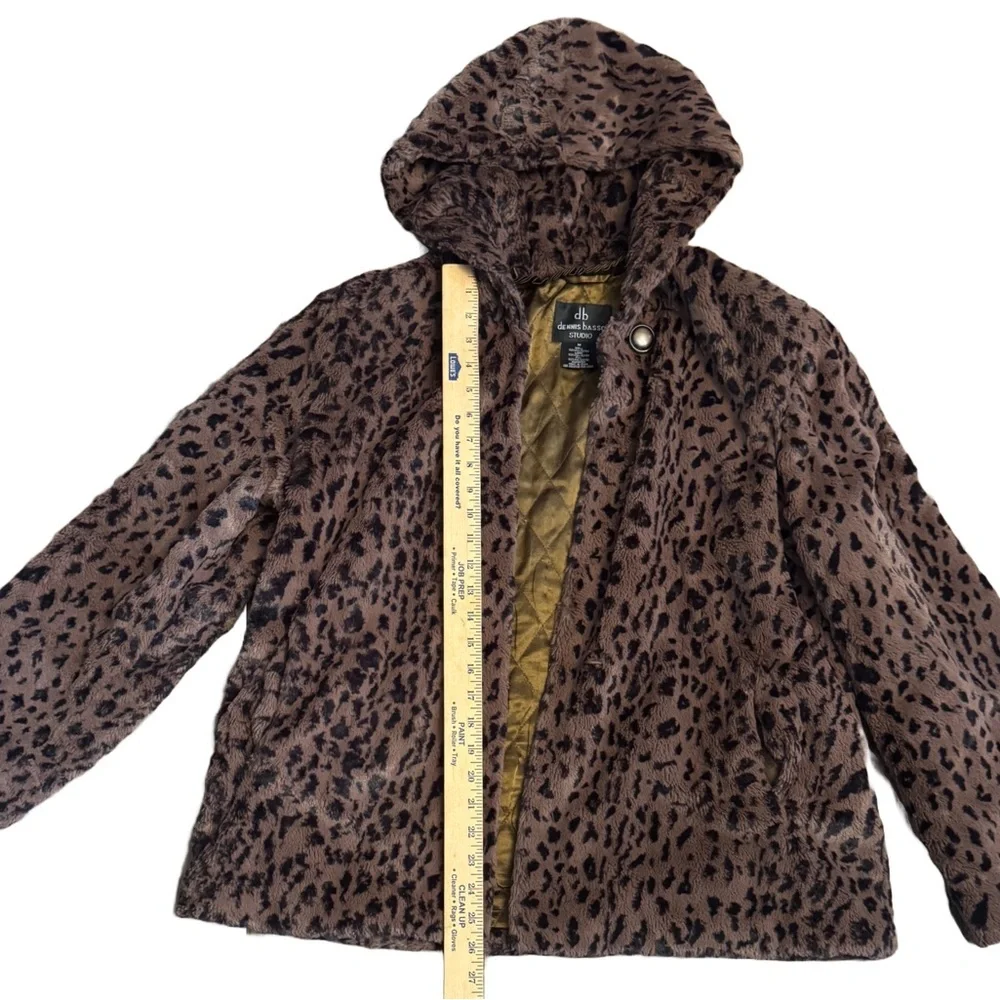 Dennis Basso Brown and Black Puffer Jacket - Picture 2 of 10